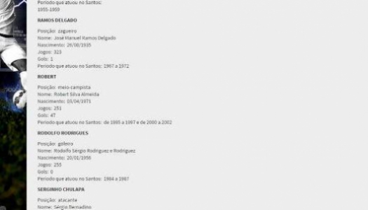 Robinho fora do site do Santos
