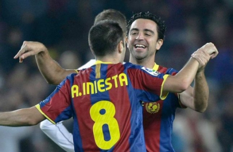 Xavi e Iniesta, uma parceria inesquecível do Barça (Foto: Arquivo L!)