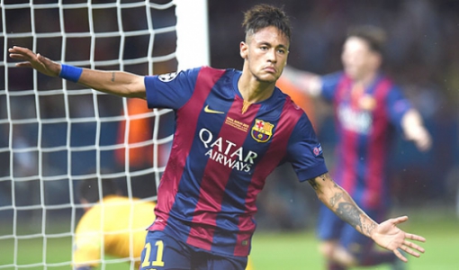 Barcelona x Juventus - Liga dos Campeões - Neymar (Foto: Patrik Stollarz/AFP)