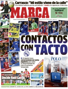 Capa do jornal Marca desta sexta (Foto: Reprodução)