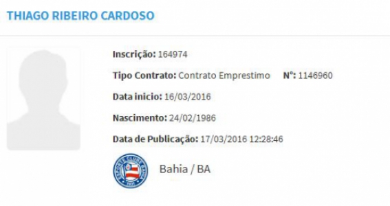 Thiago Ribeiro no BID (Foto: Reprodução)