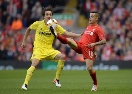 Coutinho e Pina - Liverpool x Villarreal