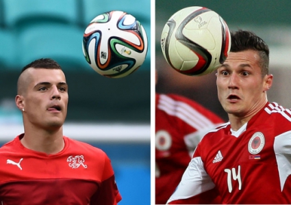 Irmãos Xhaka - Suica x Albania