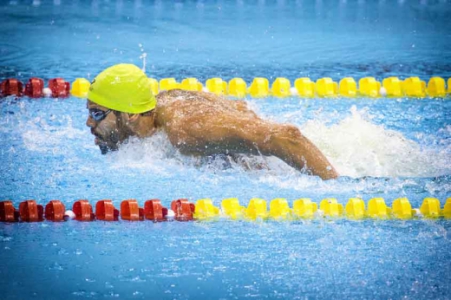 O nadador paralímpico André Brasil