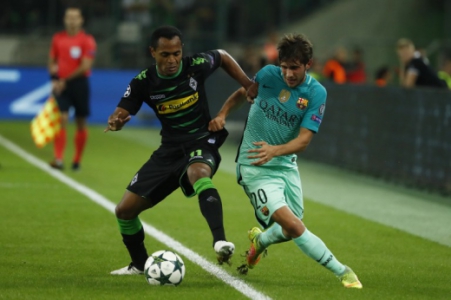 Raffael x Sergi Roberto - Borussia Mönchengladbach x Barcelona