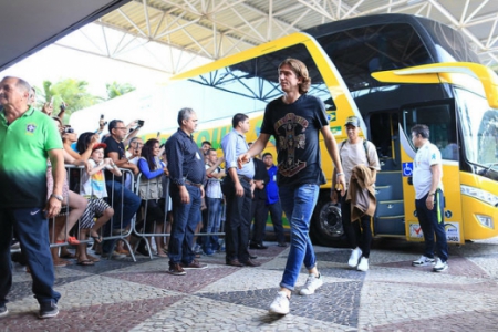 Filipe LuÃs - Chegada da Seleção em Natal