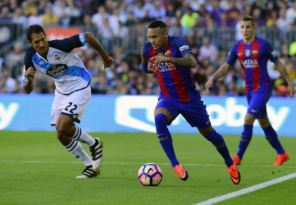 Barcelona x La Coruña - Neymar durante a partida