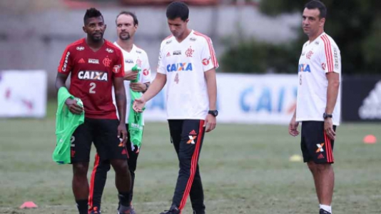 MaurÃcio Barbieri e Rodinei - Treino do Flamengo