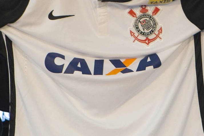 Detalhe do novo patrocinador do Timão (Foto: Divulgação)