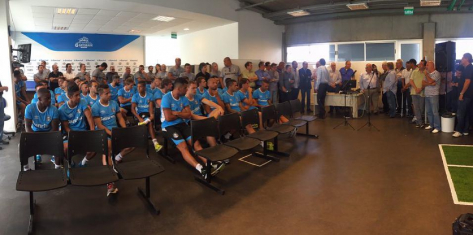 Elenco do Grêmio se reapresentou nesta quarta-feira (Foto: Divulgação/Grêmio)