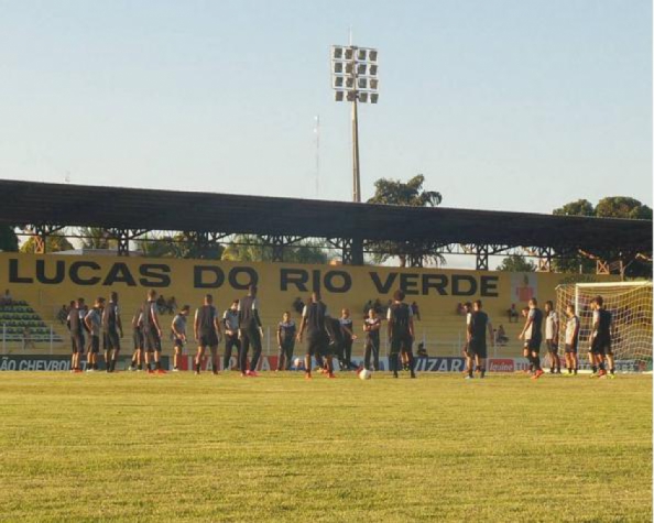 Botafogo realizou treino no Mato Grosso nesta segunda (Reprodução)