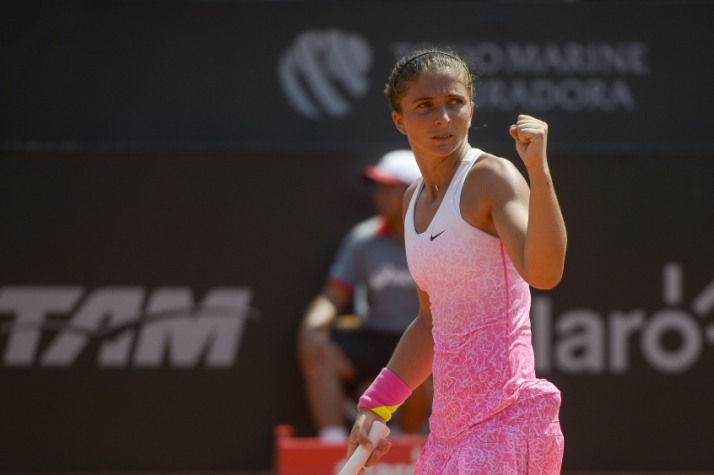 Sara Errani salvou três match points e está na semi do Aberto do Rio (Foto Agif)