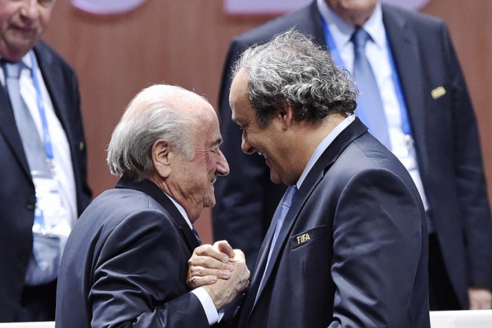 FIFA Sepp Blatter Michel Platini (foto:Mchael Buholzer/AFP)