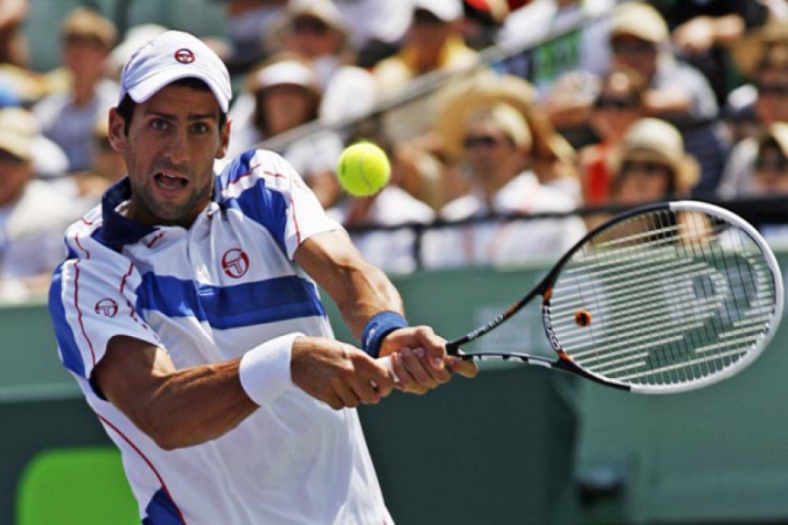 Novak Djokovic no Sony Ericsson Open (Foto: Andrew Innerarity/Reuters)