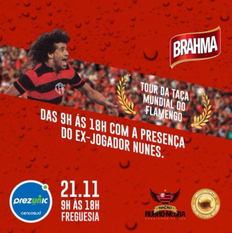 Taça do Flamengo será exibida