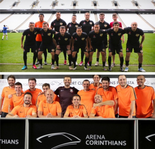 Donos de camarotes e convidados jogam na Arena Corinthians