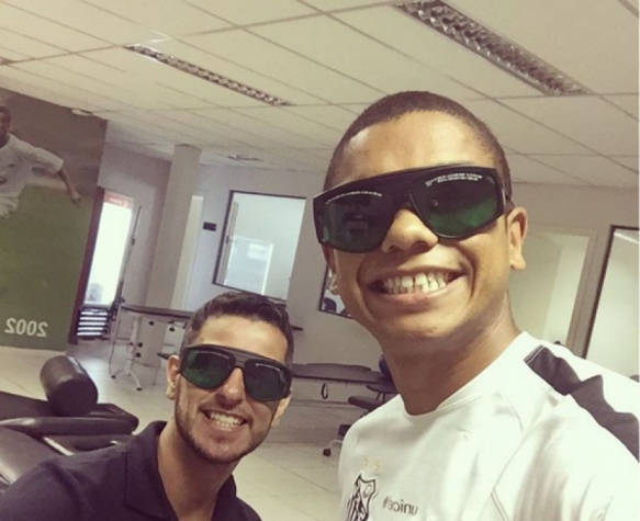 David Braz treina no Santos