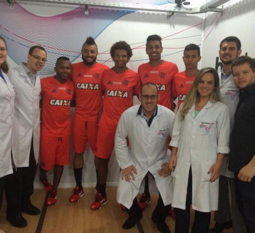 Exames no Flamengo (Foto: Andrey/@iFlamengoNews)