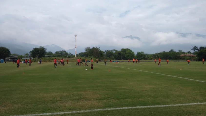 Treino do Flamengo neste domingo (Foto: Paulo Victor Reis)