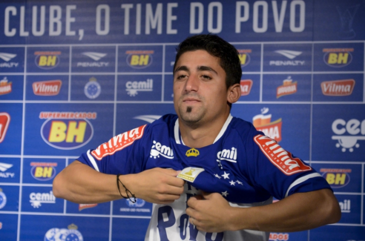 Matías Pisano em apresentação no Cruzeiro (Foto: Washington Alves / LightPress)