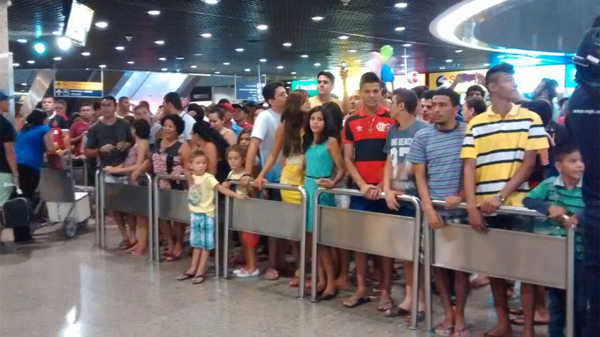 HOME - Ceará x Flamengo - Amistoso - Desembarque em Fortaleza (Foto: Diego Morais)