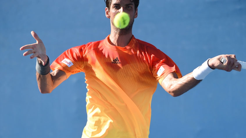 HOME - Thomaz Bellucci x Steve Johnson - Australian Open (Foto: William West/AFP)