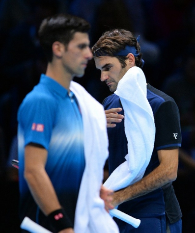 Na fase de grupos do ATP Finals de 2015, Federer bateu Djoko por 2 a 0