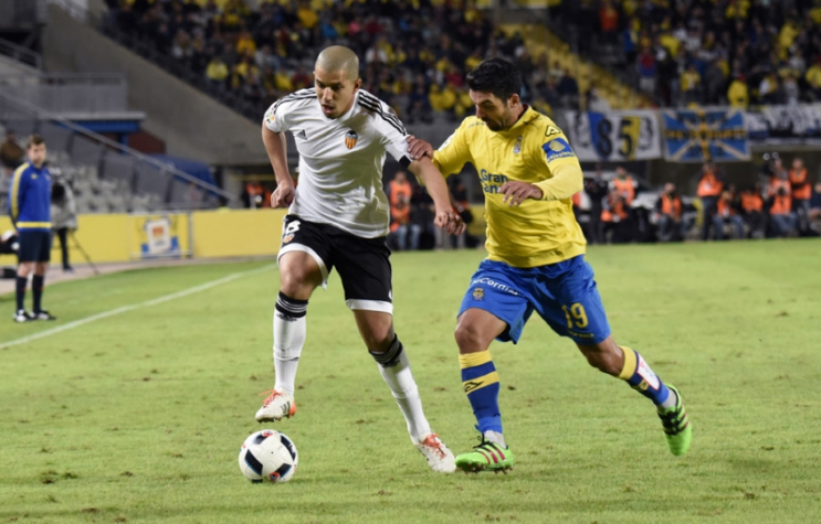 Las Palmas x Valencia (foto:DESIREE MARTIN / AFP)