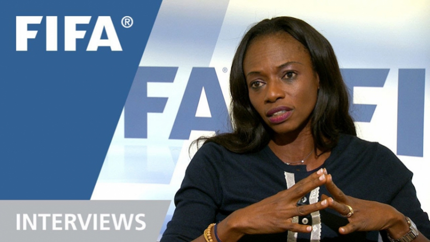 Isha Johansen - presidente da federação de Serra Leoa (foto:AFP)