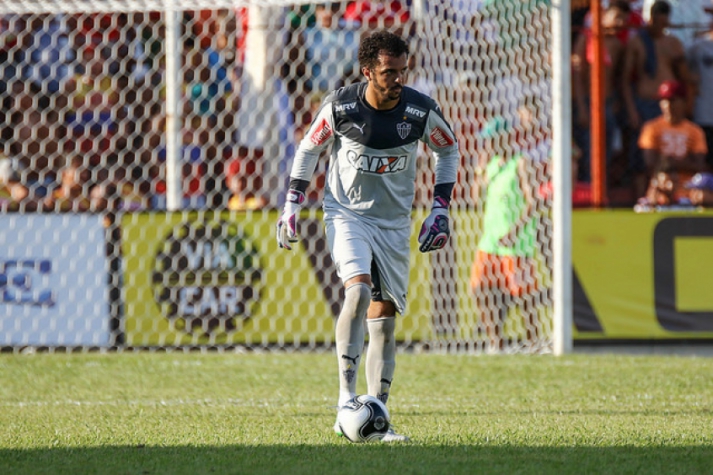 Goleiro Giovanni, do Atlético-MG, em partida pelo Campeonato Mineiro
