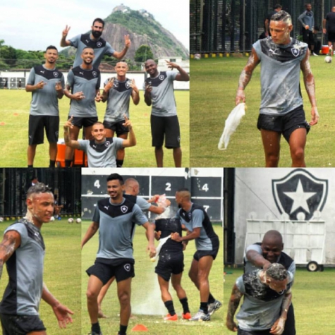 Neilton leva ovada- Divulgação Botafogo