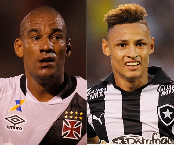 Rodrigo (Vasco) e Neilton (Botafogo)