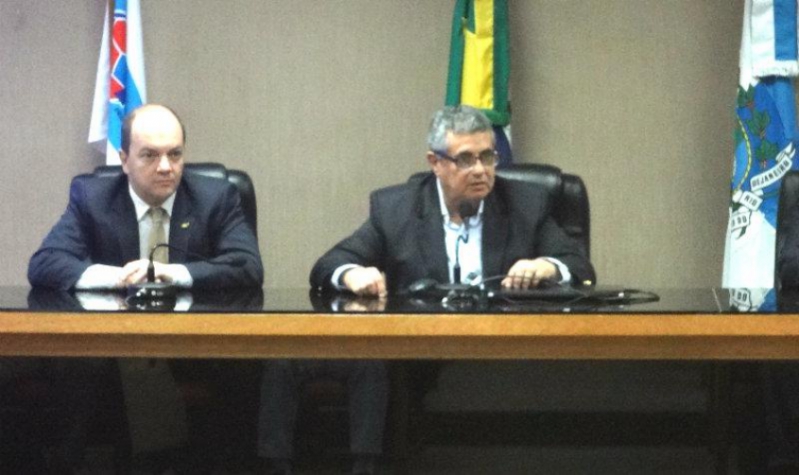 Rogerio Hamam, Rubens Lopes e Otávio Leite na Ferj (Foto: Igor Siqueira)