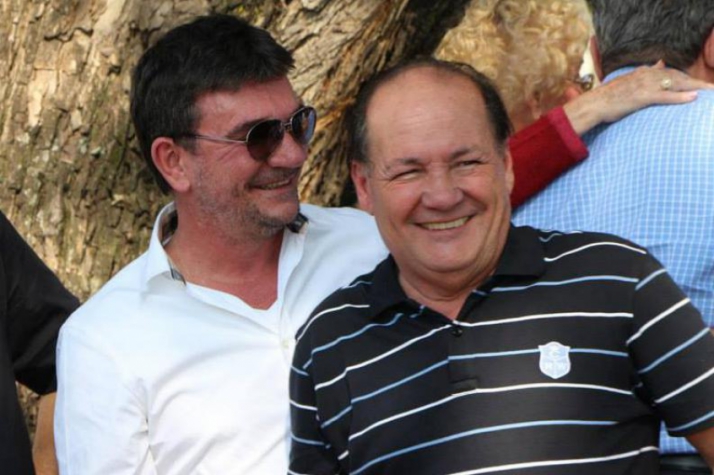 Manoel Evangelista, o Mané da Carne, ao lado de Andrés Sanchez (Foto: Reprodução/Facebook)