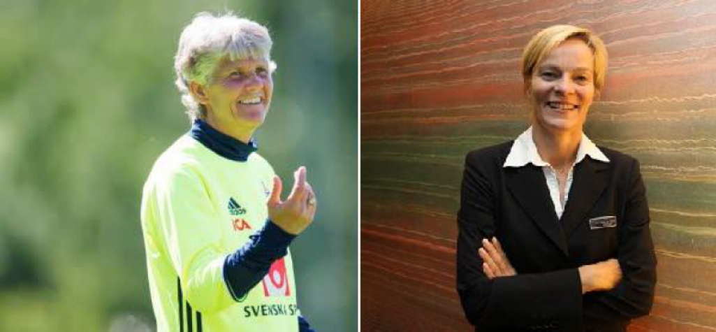 Pia Sundhage e Vera Pauw comandam Suécia e África do Sul, respectivamente, no primeiro jogo das Olimpíadas (Fotos: SF e Fifa.com)
