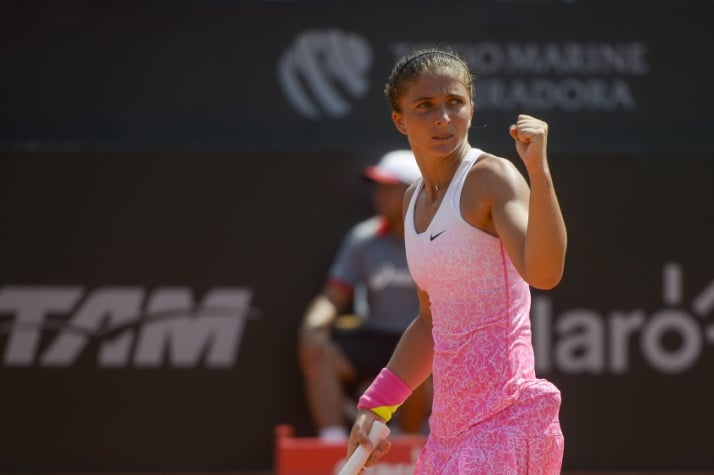 Sara Errani salvou três match points e está na semi do Aberto do Rio (Foto Agif)
