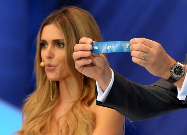 Sorteio Copa do Mundo 2014 - Fernanda Lima (Foto: Nelson Almeida/ AFP)