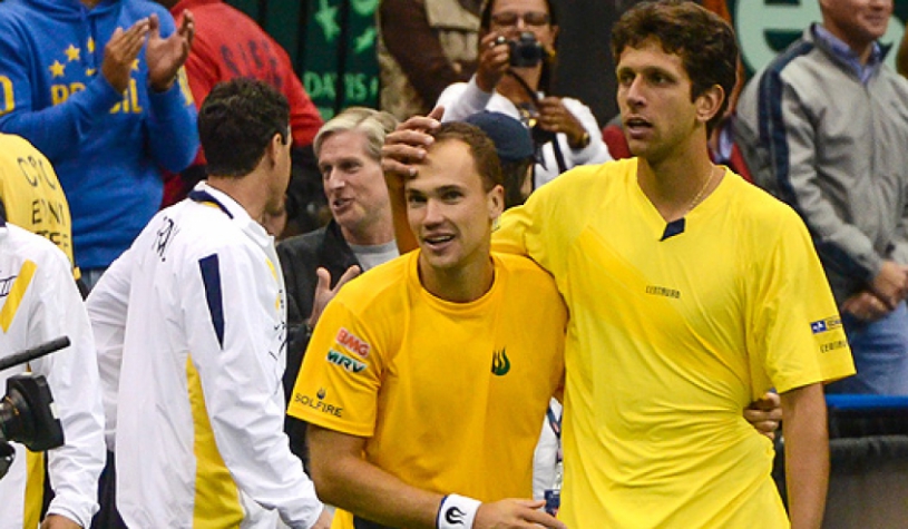 Copa Davis | EUA x Brasil | Marcelo Melo e Bruno Soares x Mike Bryan e Bob Bryan (Foto: Marcelo Ruschel/POA Press)