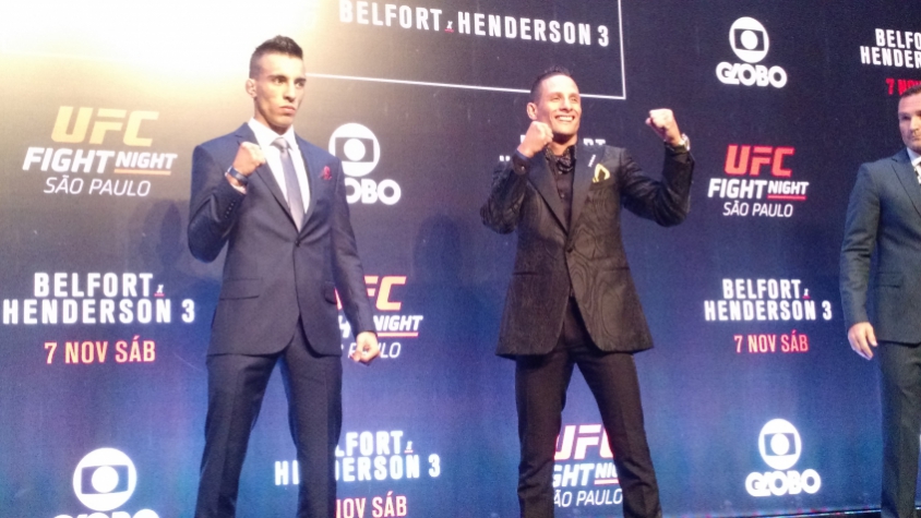 Thomas Almeida e Anthony Birchak esbanjaram estilo em Media Day (FOTO: Luis Fernando Coutinho)