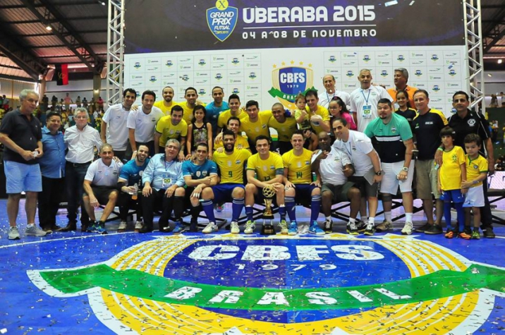 Brasil vence o Irã e conquista nono título do grand Prix de Futsal (Foto: Divulgação/CBFS)