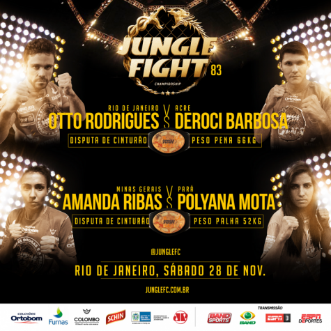 Jungle Fight 83 acontece no Rio de Janeiro (FOTO: Divulgação)