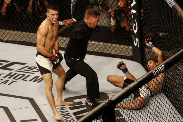 Thomas Almeida fez a festa no UFC São Paulo (FOTO: Gaspar Nobrega/Inovafoto)