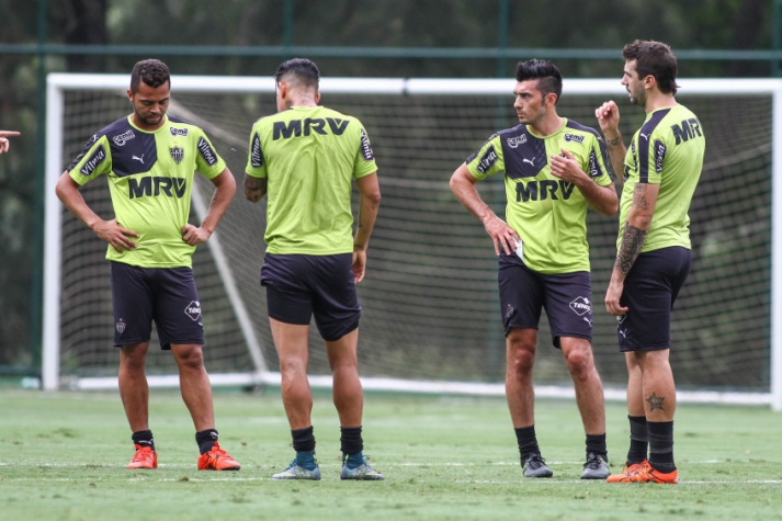 Rafael Carioca, Giovanni Augusto, Dátolo e Lucas Pratto (Foto: Bruno Cantini/Atlético MG)