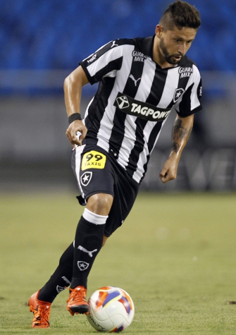 Elvis em ação contra o Santinha (Vitor Silva/SSPress/Botafogo)