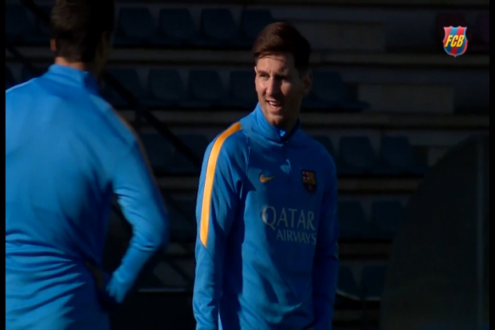 Messi treina e pode encarar o Real
