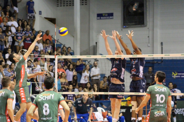 Vôlei Brasil Kirin x Funvic/Taubaté (foto: Rafinha Oliveira/Funvic Taubaté)