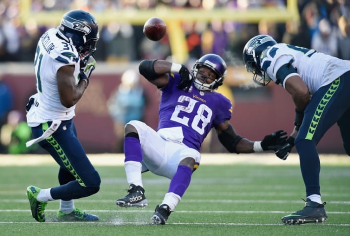 Seattle Seahawks e Minnesota Vikings (foto:Hannah Foslien / GETTY IMAGES NORTH AMERICA / AFP)