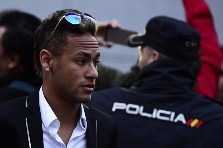 Neymar em Madri(foto:JAVIER SORIANO / AFP)