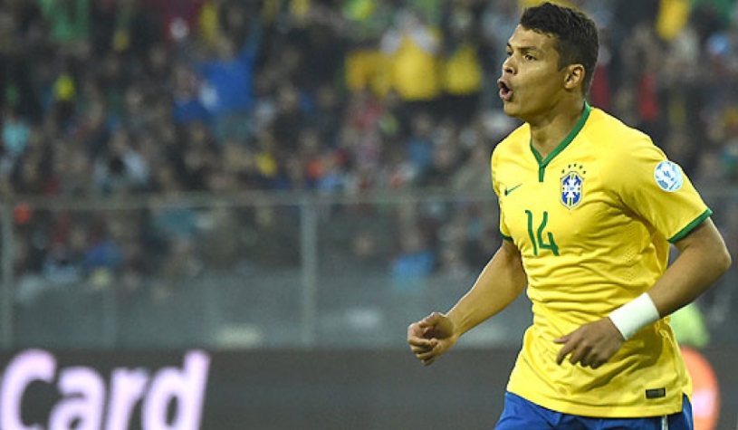 Brasil x Venezuela - Copa América - Thiago Silva (Foto: Luis Acosta/AFP)