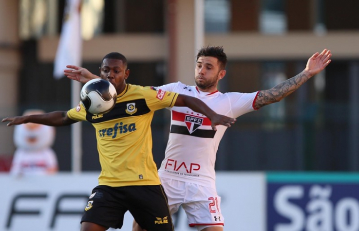 Tatá marcou um dos gols contra o São Paulo, pela oitava rodada do Paulistão 2016 (Foto: Divulgação)